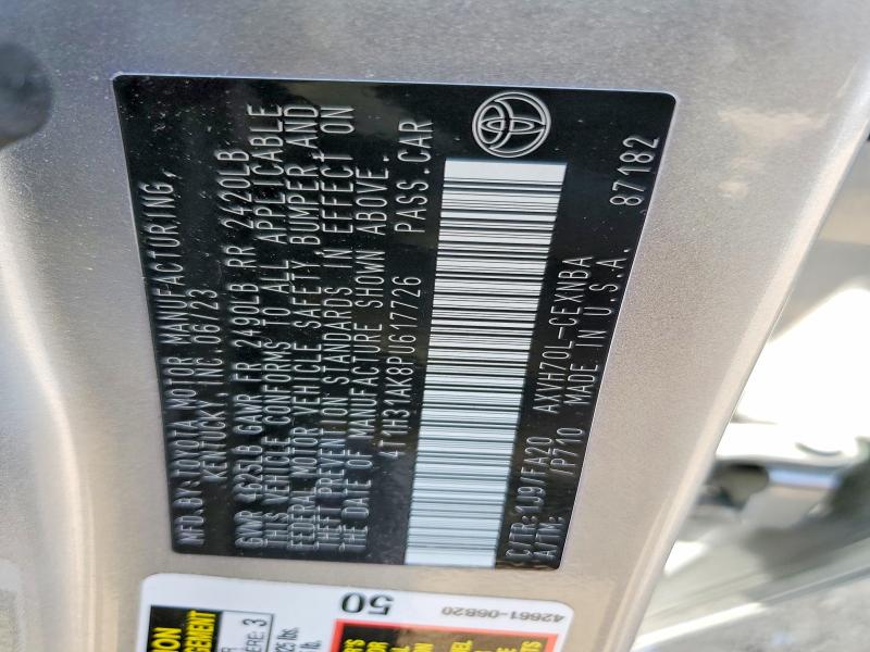 Aukcja sprzedaży 2023 Toyota Camry, vin: 4T1H31AK8PU617726, numer aukcji: 51803116