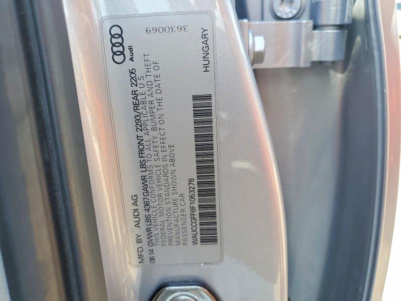 51137876 :رقم المزاد ، WAUCCGFF6F1053276 vin ، 2015 Audi A3 مزاد بيع