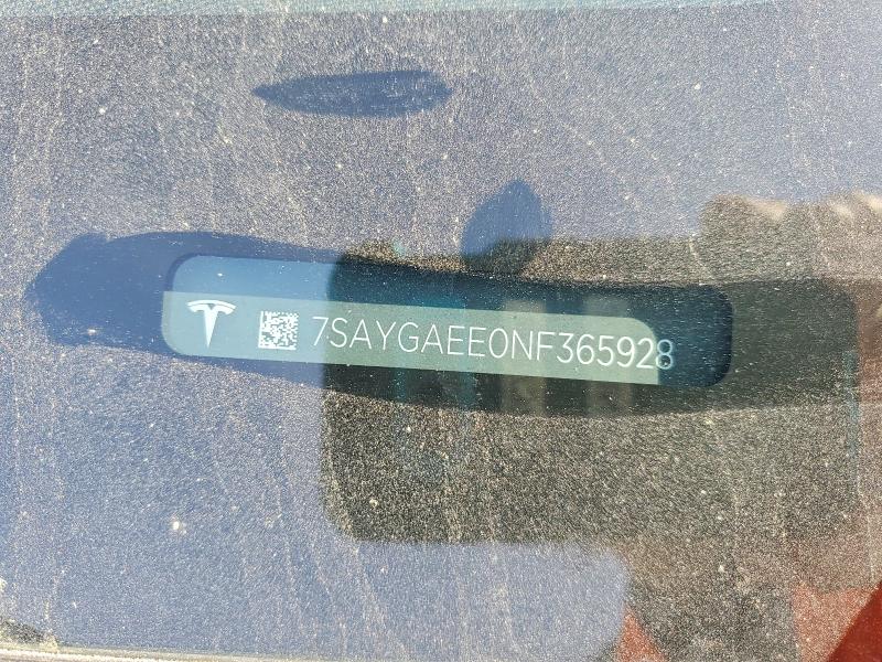 Aukcja sprzedaży 2022 Tesla Model Y, vin: 7SAYGAEE0NF365928, numer aukcji: 48115836