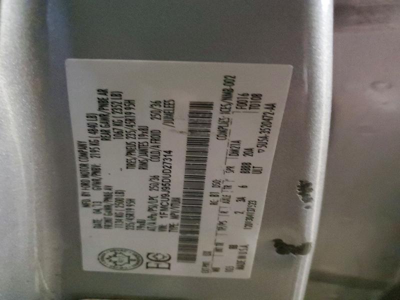 2013 Ford Escape მანქანა იყიდება აუქციონზე, vin: 1FMCU9J95DUD27314, აუქციონის ნომერი: 46022746