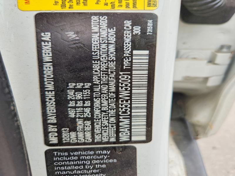 Продажа на аукционе авто 2014 Bmw X1, vin: WBAVM1C55EVW55091, номер лота: 50276396