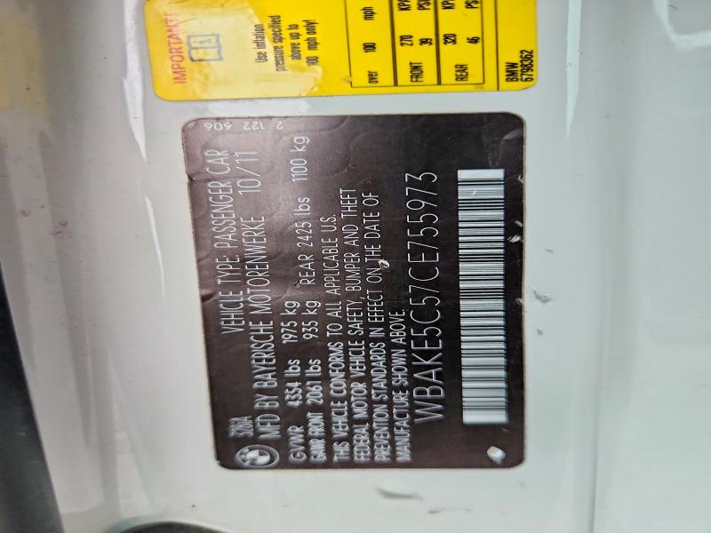 Продаж на аукціоні авто 2012 Bmw 328, vin: WBAKE5C57CE755973, номер лоту: 50679006