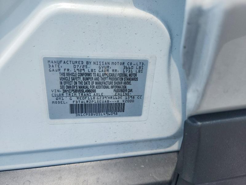 Продажа на аукционе авто 2025 Nissan Kicks Play, vin: 3N1CP5BV0SL496098, номер лота: 51834416