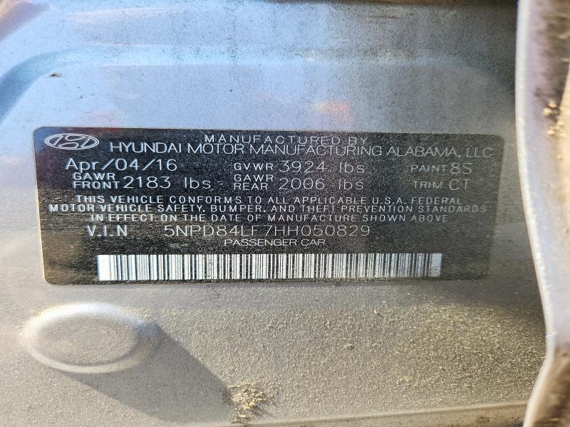 Продаж на аукціоні авто 2017 Hyundai Elantra, vin: 5NPD84LF7HH050829, номер лоту: 50983426