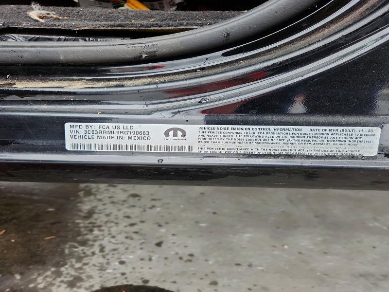 48772086 :رقم المزاد ، 3C63RRML9RG190683 vin ، 2024 Ram 3500 مزاد بيع