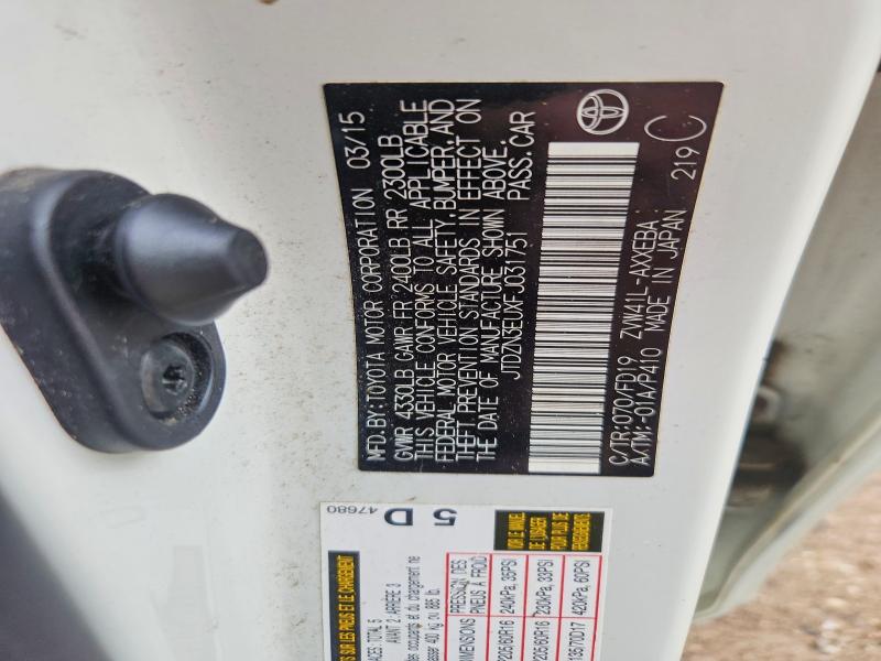 50297086 :رقم المزاد ، JTDZN3EUXFJ031751 vin ، 2015 Toyota Prius V مزاد بيع