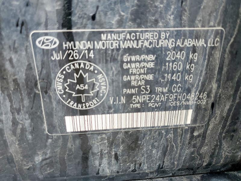 Продажа на аукционе авто 2015 Hyundai Sonata, vin: 5NPE24AF9FH048246, номер лота: 50097906
