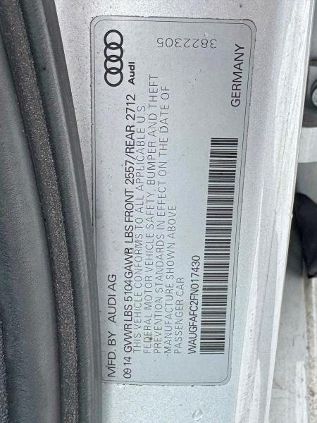 Продаж на аукціоні авто 2015 Audi A6, vin: WAUGFAFC2FN017430, номер лоту: 49654016