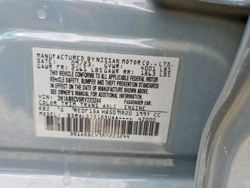 49021706 :رقم المزاد ، 3N1AB8CV9RY223244 vin ، 2024 Nissan Sentra مزاد بيع