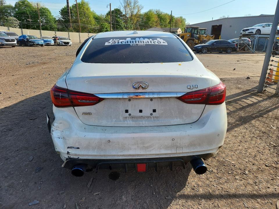 50772316 :رقم المزاد ، JN1EV7AR9JM445492 vin ، 2018 Infiniti Q50 مزاد بيع