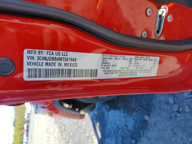 Продаж на аукціоні авто 2021 Jeep Compass, vin: 3C4NJDBB4MT561948, номер лоту: 51465556