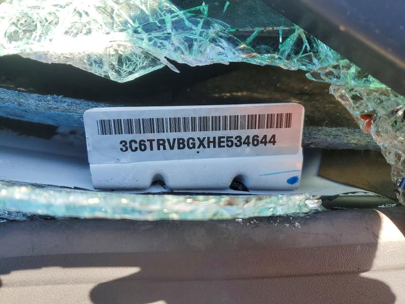 48967526 :رقم المزاد ، 3C6TRVBGXHE534644 vin ، 2017 Ram Promaster 1500 مزاد بيع