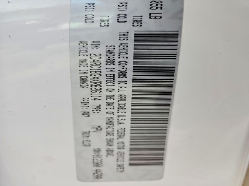 Aukcja sprzedaży 2019 Chrysler Pacifica, vin: 2C4RC1BGXKR626114, numer aukcji: 49111066