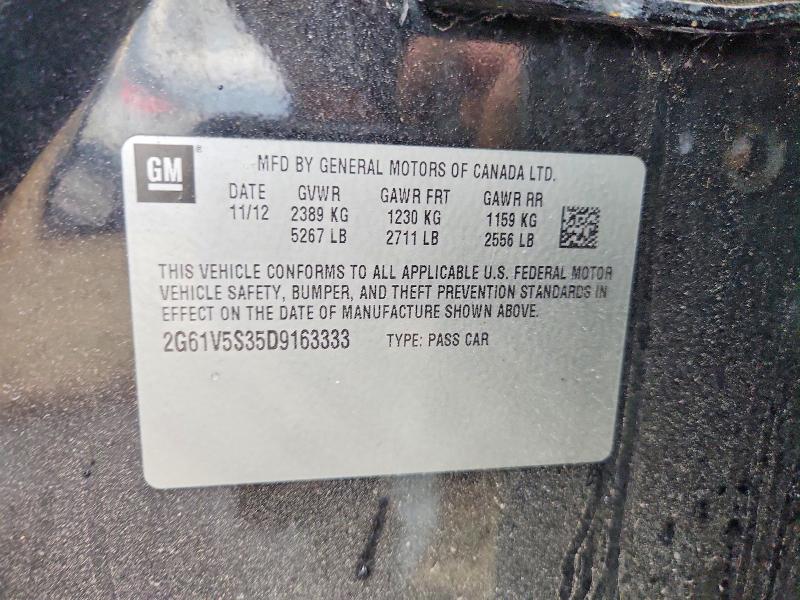 48122576 :رقم المزاد ، 2G61V5S35D9163333 vin ، 2013 Cadillac Xts مزاد بيع
