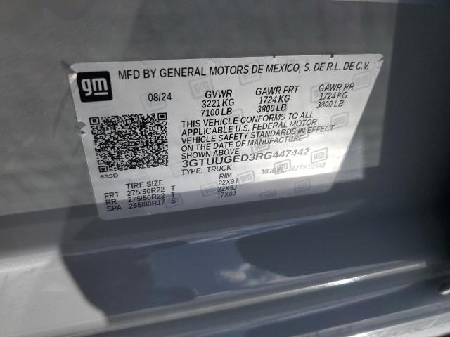 Продажа на аукционе авто 2024 Gmc Sierra, vin: 3GTUUGED3RG447442, номер лота: 48457566