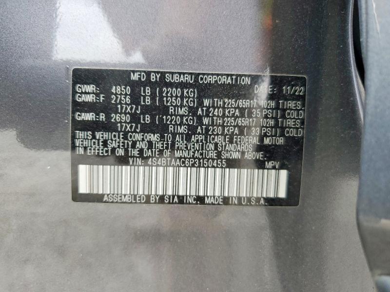 Aukcja sprzedaży 2023 Subaru Outback, vin: 4S4BTAAC6P3150455, numer aukcji: 48862556