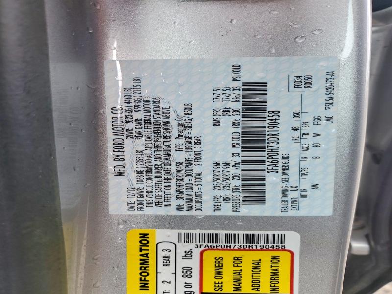 Aukcja sprzedaży 2013 Ford Fusion, vin: 3FA6P0H73DR190458, numer aukcji: 51131546
