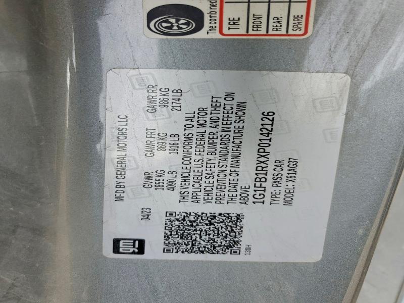 Aukcja sprzedaży 2023 Chevrolet Camaro, vin: 1G1FB1RXXP0142126, numer aukcji: 50925366