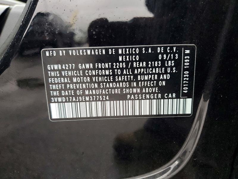 Продаж на аукціоні авто 2014 Volkswagen Jetta, vin: 3VWD17AJ9EM377524, номер лоту: 51754586