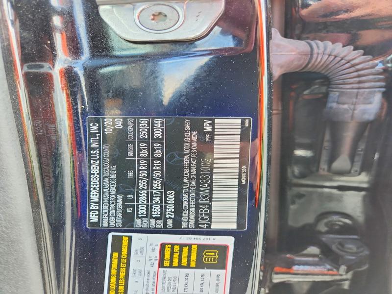 Продаж на аукціоні авто 2021 Mercedes-benz Gle, vin: 4JGFB4JB3MA331002, номер лоту: 50265236