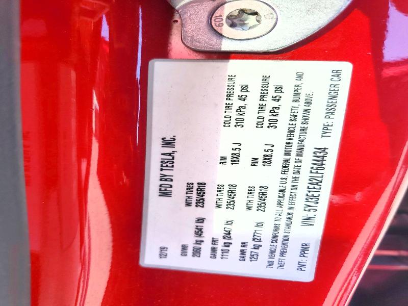 Продажа на аукционе авто 2020 Tesla Model 3, vin: 5YJ3E1EA2LF644434, номер лота: 52074806
