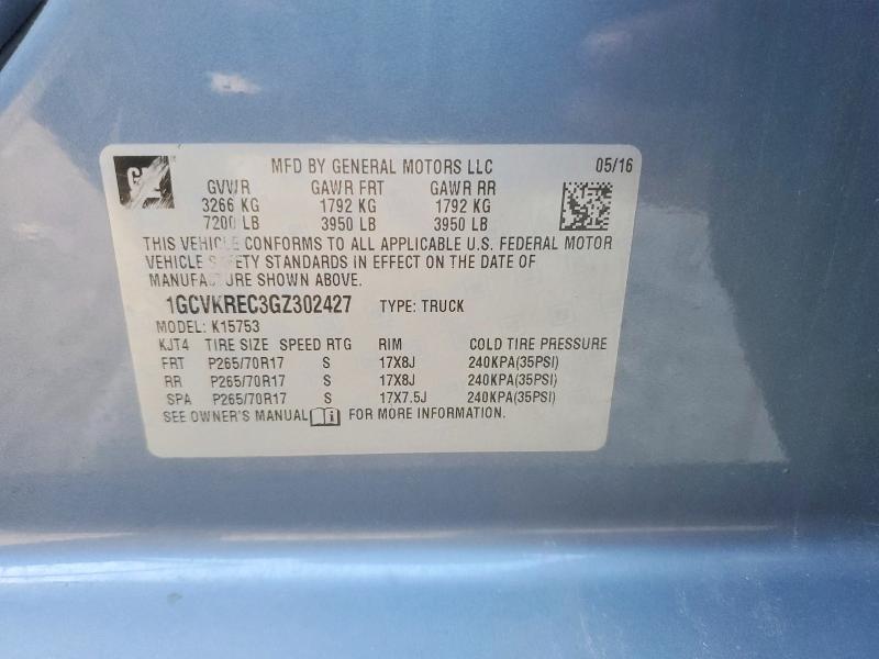 Aukcja sprzedaży 2016 Chevrolet Silverado, vin: 1GCVKREC3GZ302427, numer aukcji: 49012956