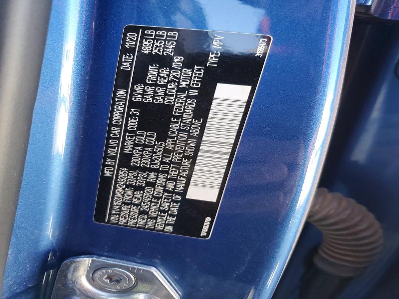 50564466 :رقم المزاد ، YV4162UM9M2492854 vin ، 2021 Volvo Xc40 مزاد بيع