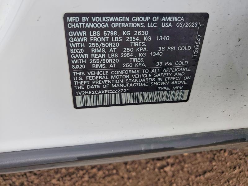 Продажа на аукционе авто 2023 Volkswagen Atlas Cross Sport, vin: 1V2HE2CAXPC222721, номер лота: 51310236