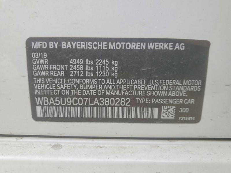 2020 Bmw M340xi მანქანა იყიდება აუქციონზე, vin: WBA5U9C07LA380282, აუქციონის ნომერი: 48296406