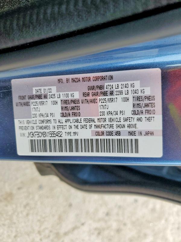 Продаж на аукціоні авто 2022 Mazda Cx-5, vin: JM3KFBCM8N1565462, номер лоту: 48577076