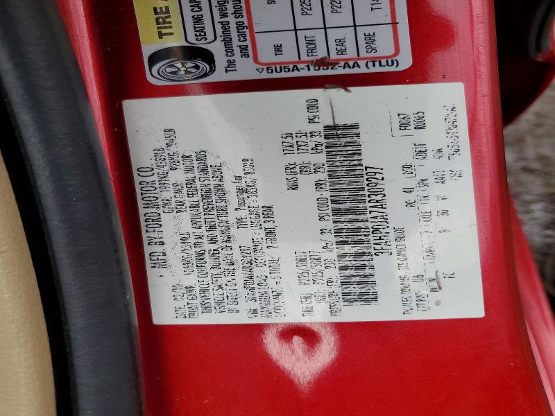 Aukcja sprzedaży 2010 Ford Fusion, vin: 3FAHP0JA7AR309297, numer aukcji: 49647756