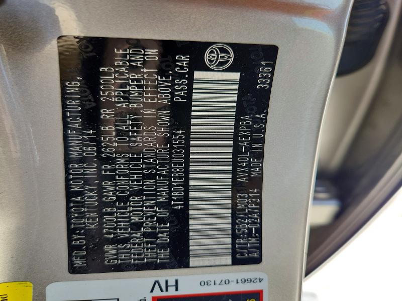 Продаж на аукціоні авто 2014 Toyota Avalon Hybrid, vin: 4T1BD1EB8EU031554, номер лоту: 51511166