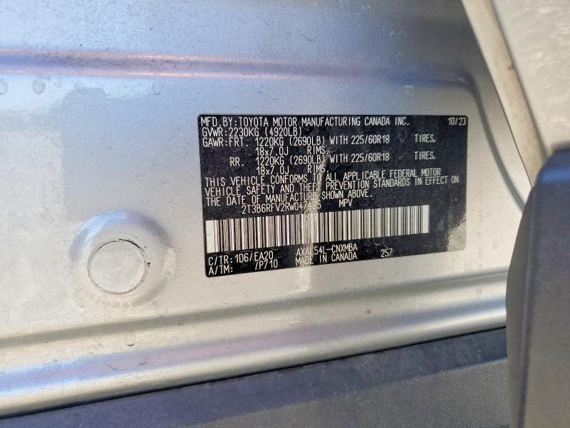 Продажа на аукционе авто 2024 Toyota Rav4, vin: 2T3B6RFV2RW047425, номер лота: 51693636