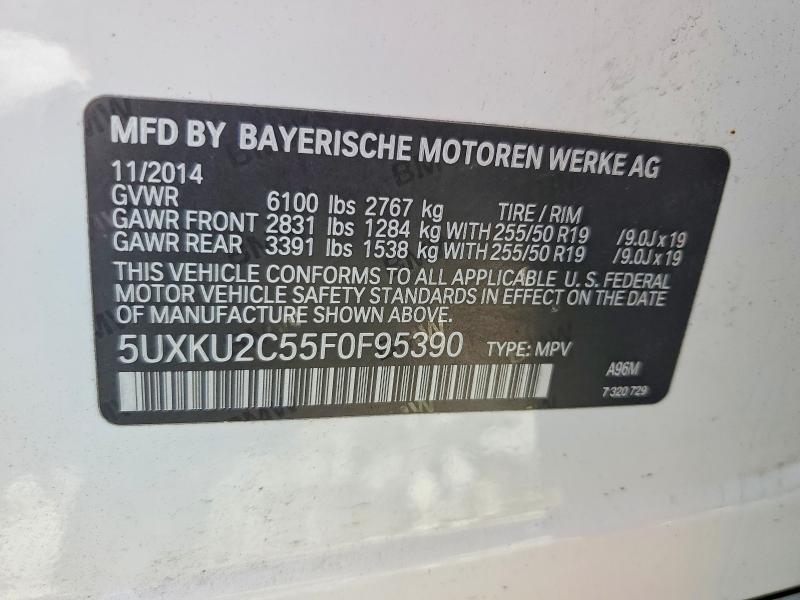 Продаж на аукціоні авто 2015 Bmw X6, vin: 5UXKU2C55F0F95390, номер лоту: 50992616