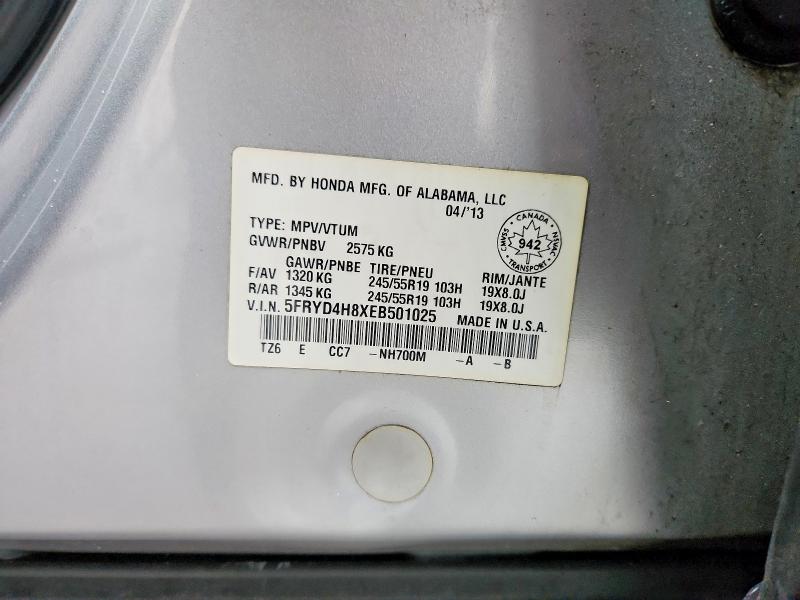 49429796 :رقم المزاد ، 5FRYD4H8XEB501025 vin ، 2014 Acura Mdx مزاد بيع