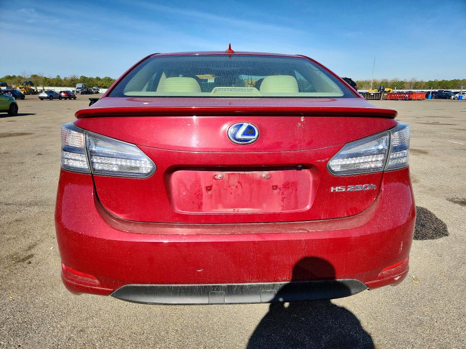 2012 Lexus Hs მანქანა იყიდება აუქციონზე, vin: JTHBB1BA3C2049182, აუქციონის ნომერი: 51545476