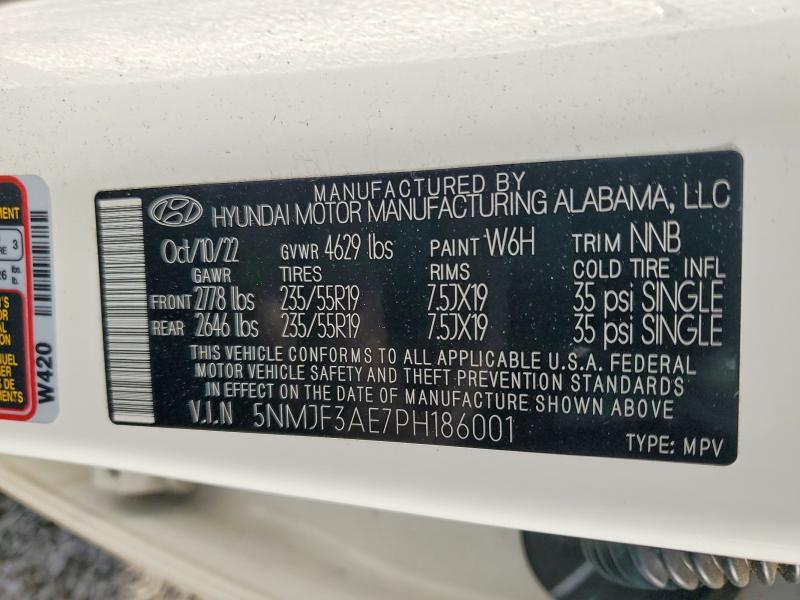 Продаж на аукціоні авто 2023 Hyundai Tucson, vin: 5NMJF3AE7PH186001, номер лоту: 48511346