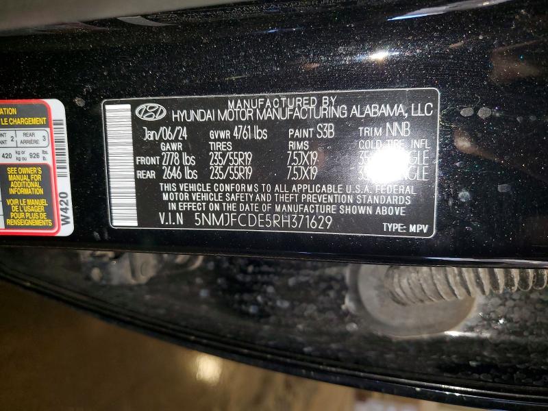 Aukcja sprzedaży 2024 Hyundai Tucson, vin: 5NMJFCDE5RH371629, numer aukcji: 50667496