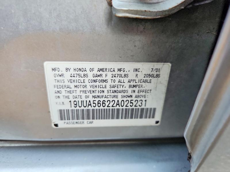 Aukcja sprzedaży 2002 Acura 3.2tl, vin: 19UUA56622A025231, numer aukcji: 48169416