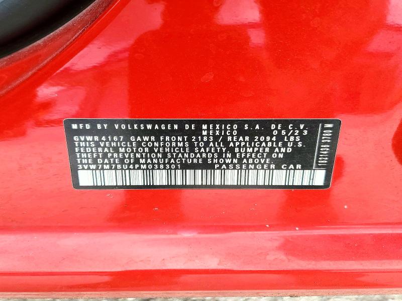 Продаж на аукціоні авто 2023 Volkswagen Jetta, vin: 3VW7M7BU4PM038301, номер лоту: 48544196
