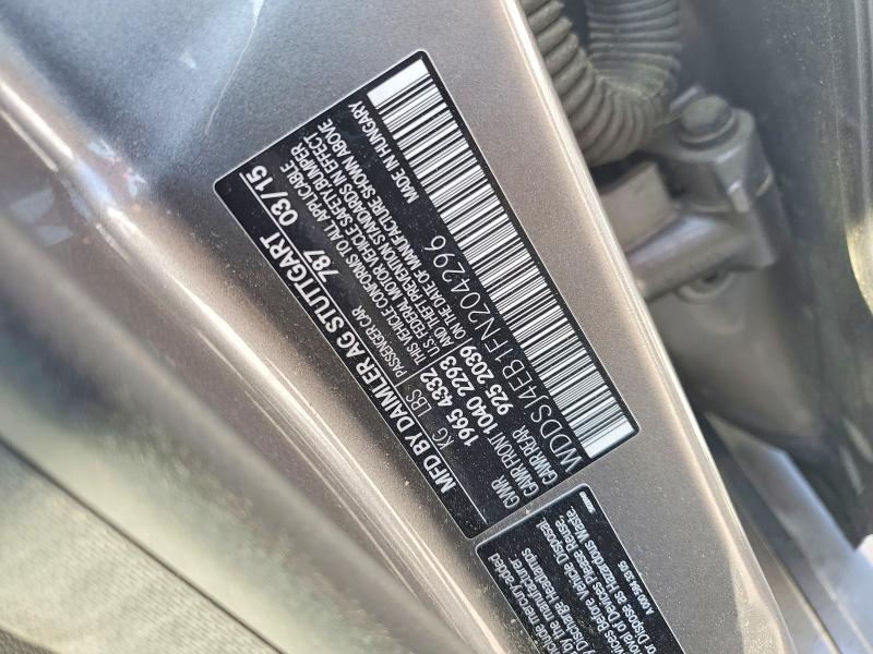 50567106 :رقم المزاد ، WDDSJ4EB1FN204296 vin ، 2015 Mercedes-benz Cla مزاد بيع