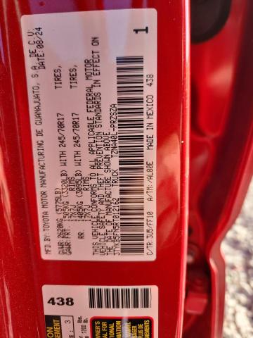 55400116 :رقم المزاد ، 3TYKB5FN5RT012162 vin ، 2024 Toyota Tacoma مزاد بيع