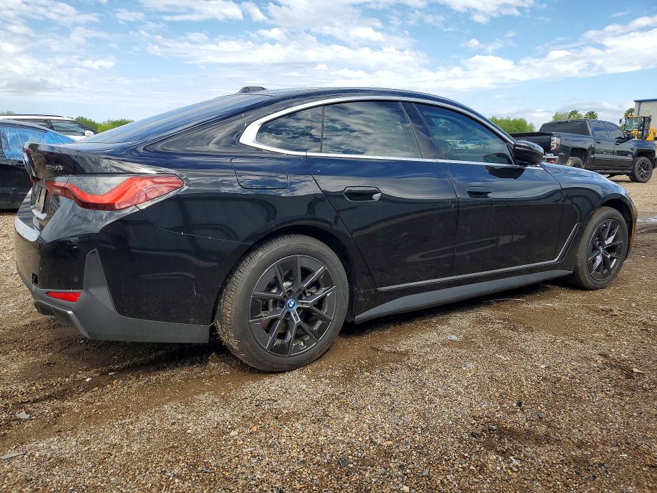 2024 Bmw I4 მანქანა იყიდება აუქციონზე, vin: WBY43AW00RFT40375, აუქციონის ნომერი: 49556126