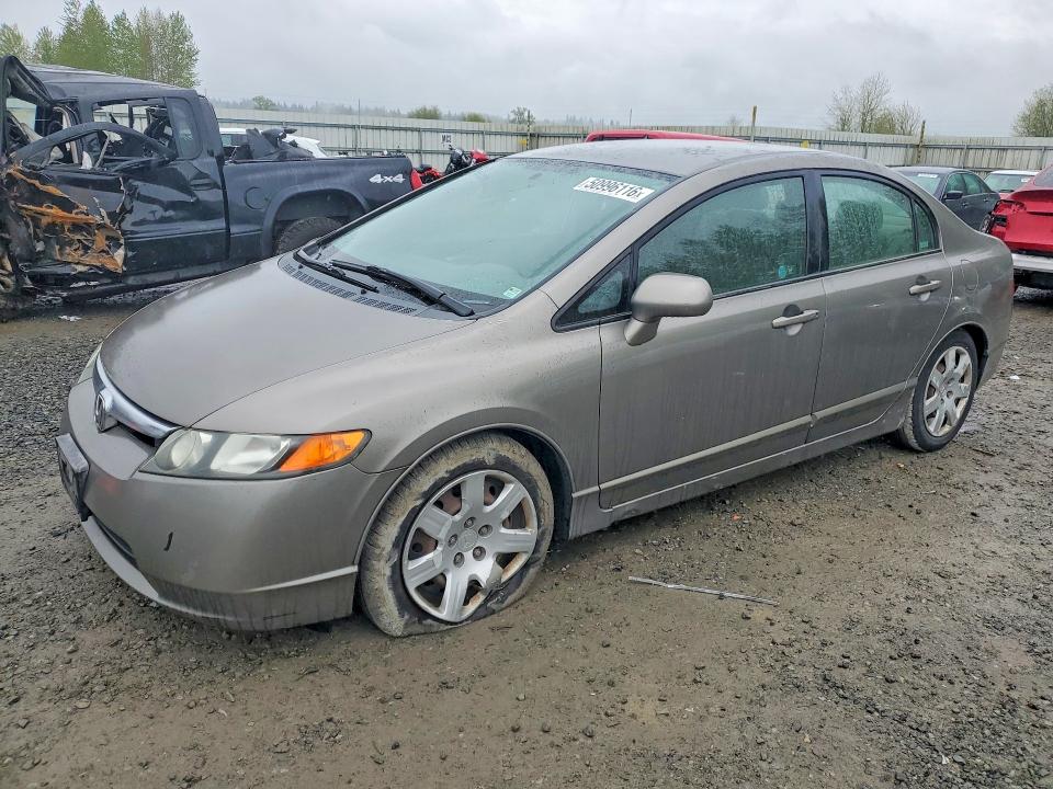 2007 Honda Civic მანქანა იყიდება აუქციონზე, vin: 1HGFA16577L017310, აუქციონის ნომერი: 50996116