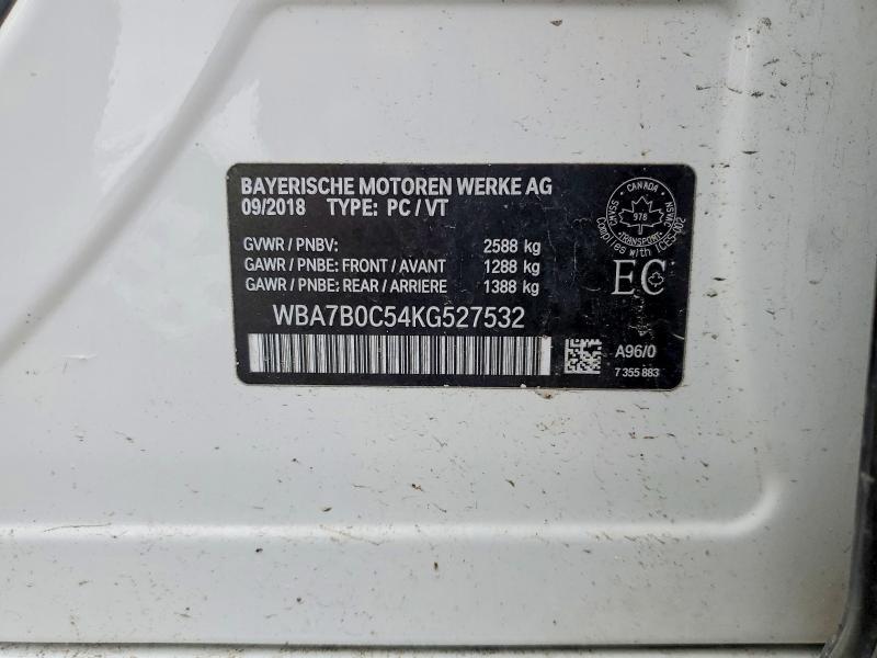 Продажа на аукционе авто 2019 Bmw 750, vin: WBA7B0C54KG527532, номер лота: 49778006