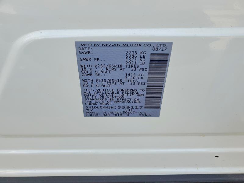 50984286 :رقم المزاد ، 5N1DL0MM3HC559117 vin ، 2017 Infiniti Qx60 مزاد بيع