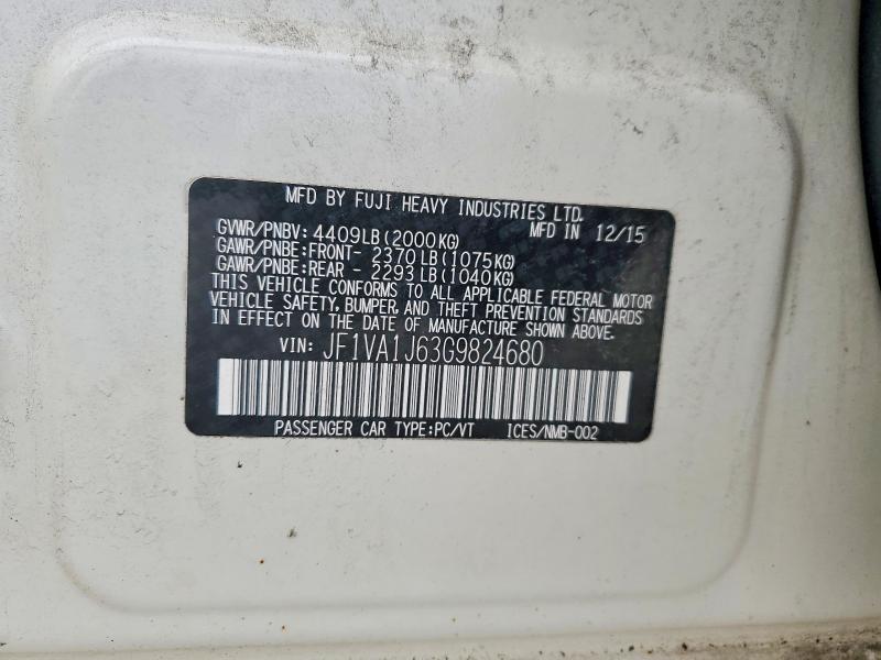 Продажа на аукционе авто 2016 Subaru Wrx, vin: JF1VA1J63G9824680, номер лота: 50792046