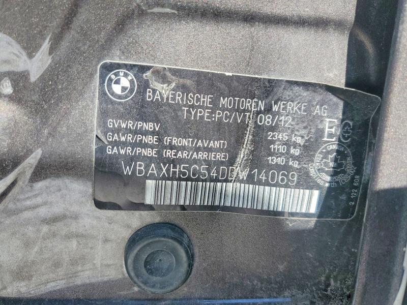 2013 Bmw 528 მანქანა იყიდება აუქციონზე, vin: WBAXH5C54DDW14069, აუქციონის ნომერი: 48614016
