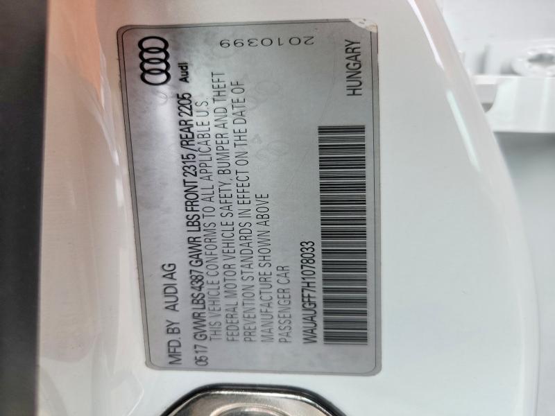 Продаж на аукціоні авто 2017 Audi A3, vin: WAUAUGFF7H1078033, номер лоту: 50771236