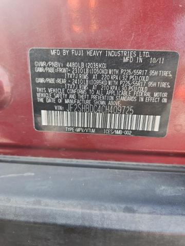 Продаж на аукціоні авто 2012 Subaru Forester, vin: JF2SHBDC4CH409725, номер лоту: 51461396